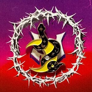 Cosmic Serpent Enamel Pin